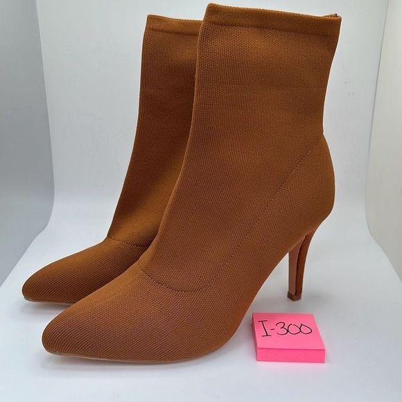 CUSHIONAIRE Women's stretch knit Heel +Memory Foam 8.5 WIDE TOFFEE - Picture 3 of 7